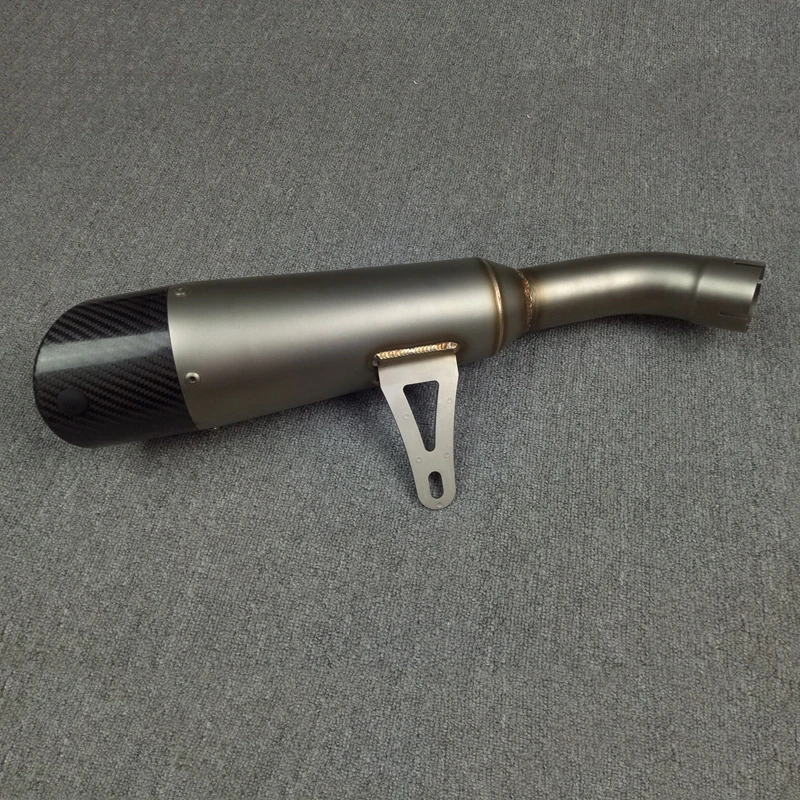 2017 New For Kawasaki Z900 Direct Replace Muffler Exhaust Pipe link Connector Slip On Stainless Steel with Real Carbon Fiber End (5)