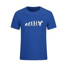 Summer Fashion Evolution Motocross T Shirts Men Short Sleeve Cotton T-shirt Funny Brand Clothing Casual Dirtbike Costumes Jumper