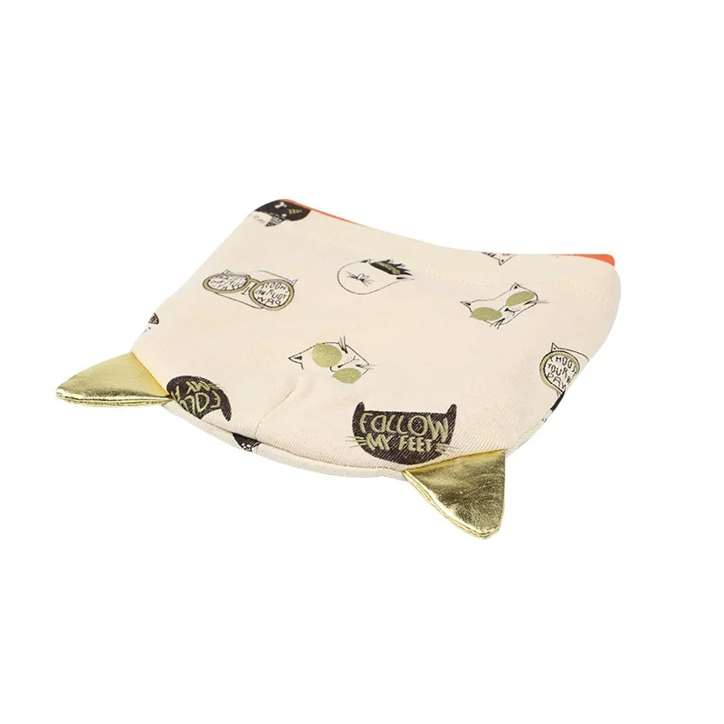 Cat Cartoon Baby Hat With Ears Cotton Soft Infant Beanie Spring Cute Print Baby Hat For Girls New Toddler Hat Baby Boys Clothing (2)