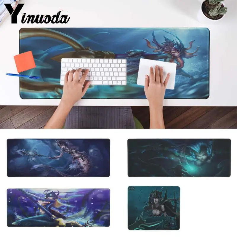 

Yinuoda Cool Fashion League of Legends Nami Rubber PC Computer Gaming mousepad Professional Locking Edge gaming Mouse Pad