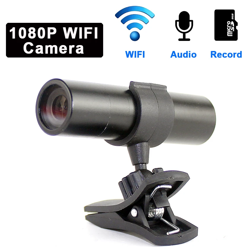 

2MP Bullet Audio record Mini Wifi Camera H.264 3.6mm Lens 1080P Mini Peephole TF Card record wireless IP Camera
