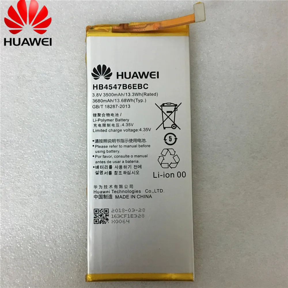 Оригинальный HB4547B6EBC для НУА Вэй слава 6 Plus аккумулятора телефона чехол Huawei Honor 6plus