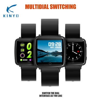 

2018 smartband heart rate blood oxygen fitness tracker smart bracelet call weather reminder activity wristband for ios android