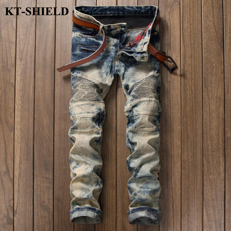Brand Designer Fashion Men Jeans New Arrival Cotton Slim fit Denim Trousers Masculina Vaqueros Hombre Ripped