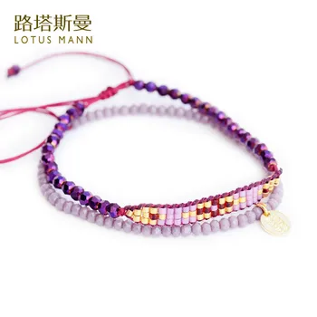 

LotusMann 2 a spellers color purple bracelet Autumn and winter style