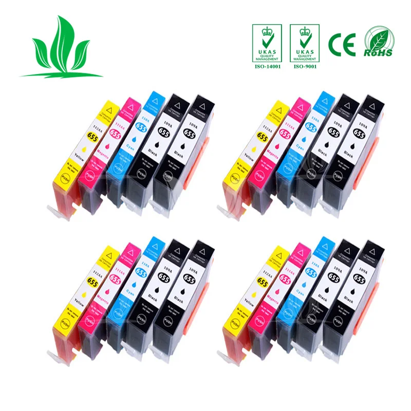 

20PCS 655XL Compatible 655 Ink Cartridge Replacement for HP 655 HP655 for deskjet 3525 5525 685 670 655xl 4615 4625 PRINTER