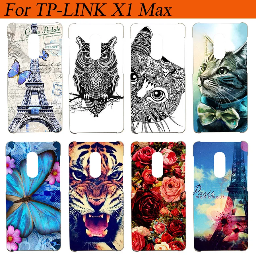 

For TP-Link Neffos X1 Max Case Cover Silicon Diy Colored Tiger Owl Rose Soft Cover For TP Link Neffos X1 Max 5.5" Cases Fundas