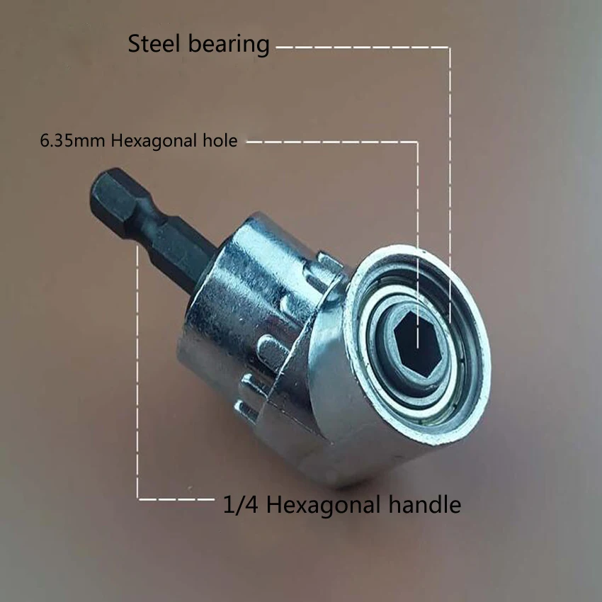 105 градусов 1/4 Регулируемый шестигранный бит угловая Отвертка Магнитный Бит Угол удлинитель Отвертка Гнездо держатель адаптер