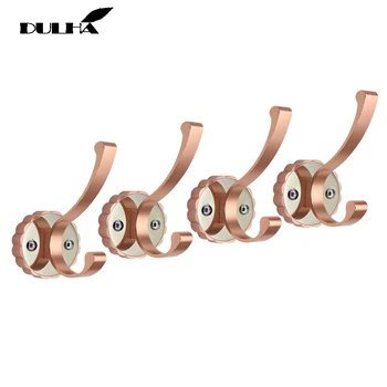 

Free Shipping Decorative Wall Hooks For Hanging Cloth Hat Towel Hook Hangers Metal Coat Bag Rack Hanger For Bathroom Kithen 4PCS