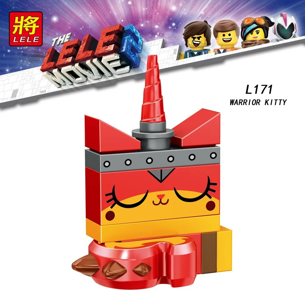 

Single Sale Legoinglys Movie 2 Anime Emmet Lucy Rex Zebe Warrior Kitty Tempo Sharkira Metalbeard Building Blocks Kid Toys Gifts