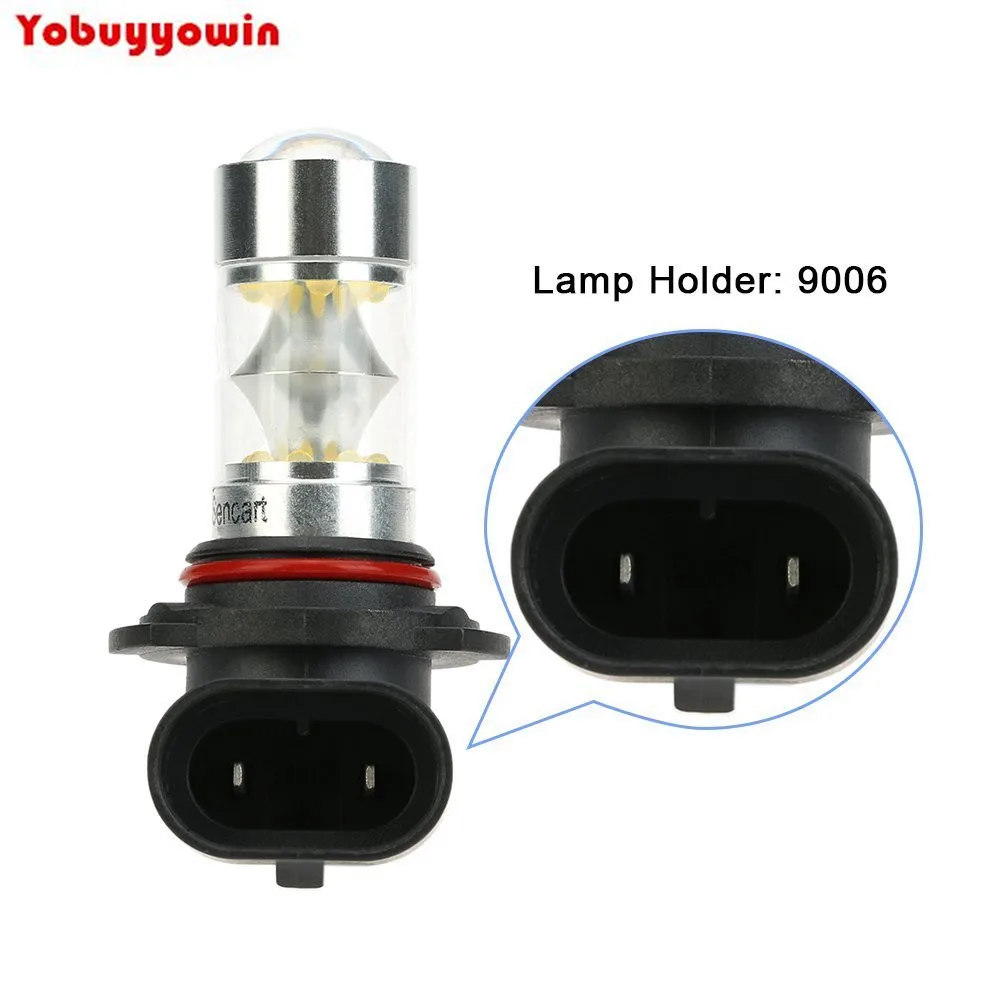 100W 9006 HB4 P22D 20 * LED 2200lm 6500K Phare de Voiture ...