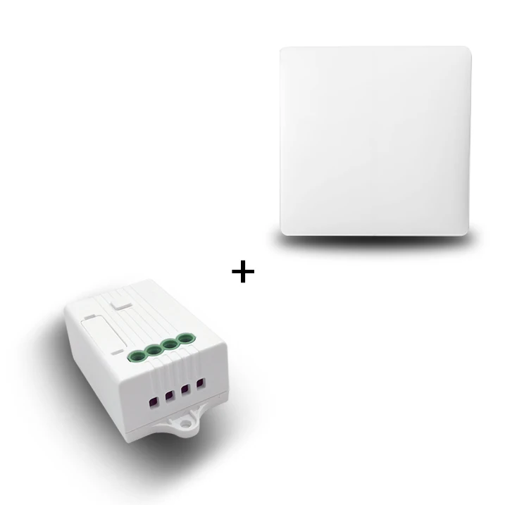 Домашняя Автоматизация беспроводной переключатель включения/выключения без батареи и приемник работает с Alexa Google Home диммер Управление таймером - Цвет: 1 gang 1 receiver
