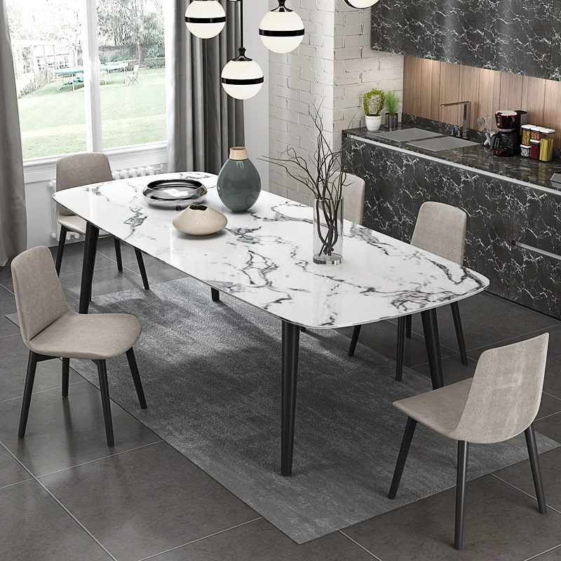 2020 Di Nuovo Modo Moderno Artificiale Tavolo Da Pranzo In Marmo Per La Sala Da Pranzo Cet011 Dining Table Modern Dining Tabledining Table Modern Aliexpress