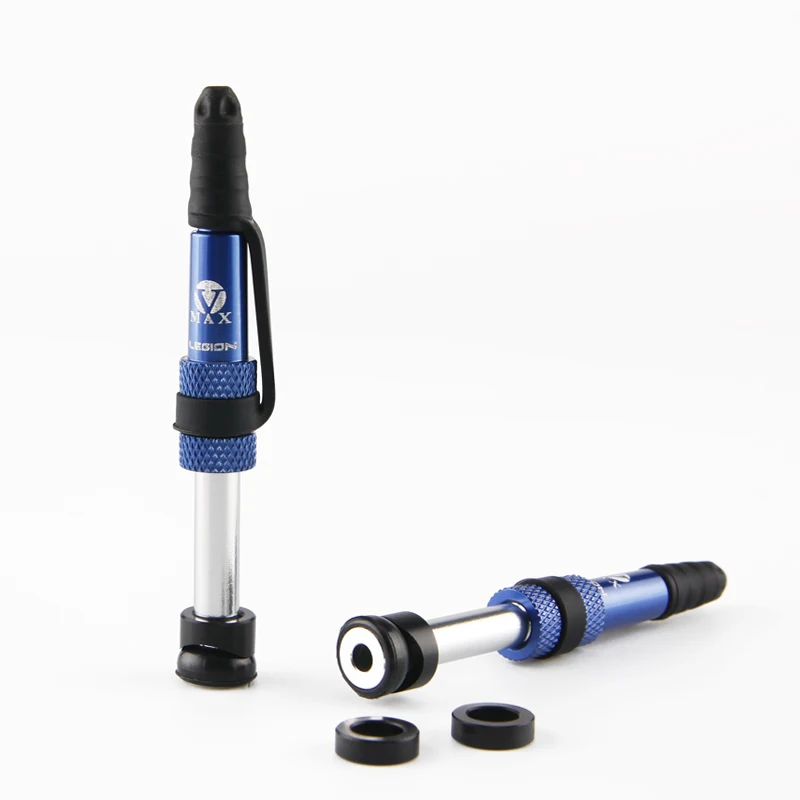 Kit 2 Steli Per Valvola Aria Tubeless Da 44 Mm – Acciaio Inox Con Strumento Rimozione Nucleo – Per Mountain Bike E Bici Da Strada (Nero)