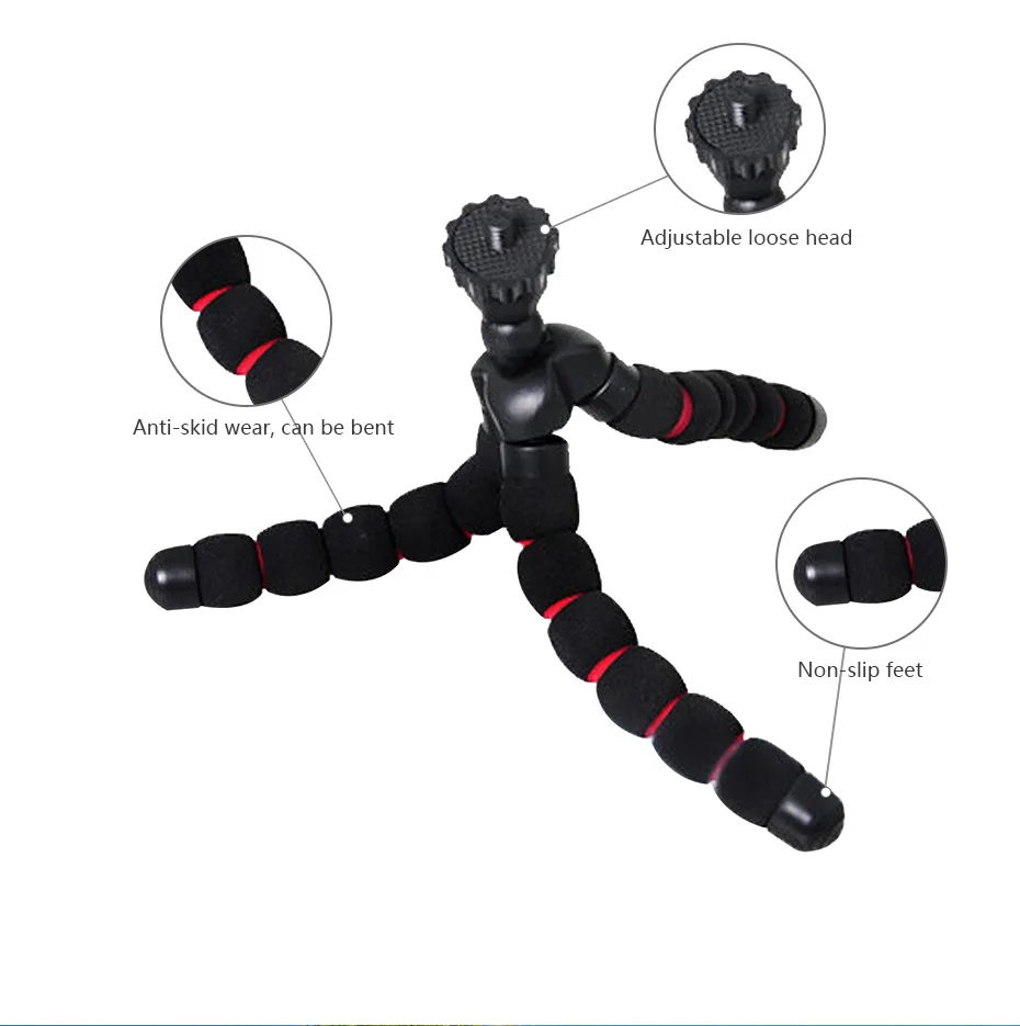 Портативный Гибкий штатив-тренога для камеры Gorillapod Mini, монопод для Gopro Hero 7 6 5 4, подставка для экшн-камеры для телефона