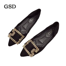 Новинка; прозрачные женские туфли с плоскими линзами, имиджевые замшевые туфли плюс Размеры повседневная обувь женская мода мягкая удобная женская обувь