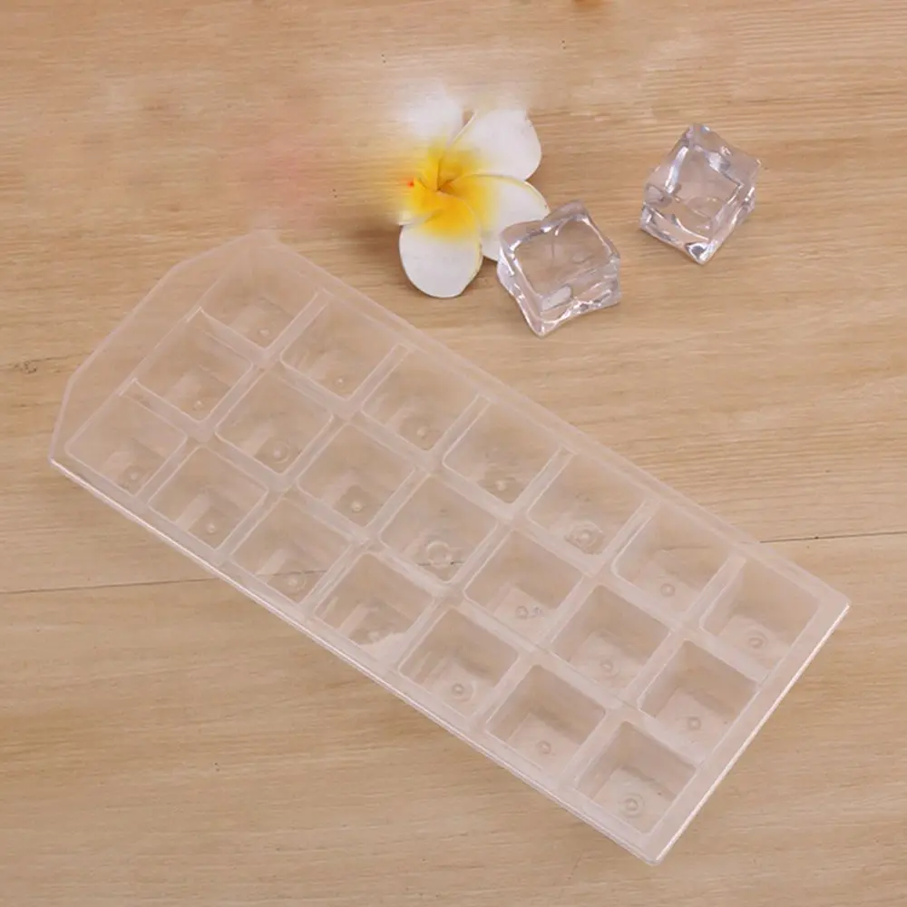

Summer 21Grid Ice Cube Pudding Maker Ice Mould Tray Tool Soft Plastic Cool