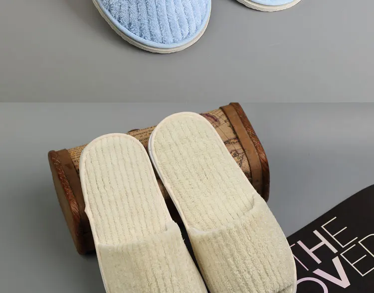 10 pairs Disposable Slippers Hotel Beauty Salon Room open toe Slippers Washable terry cloth Couple big size Slippers