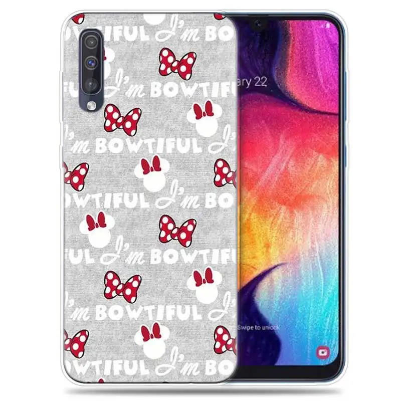 Transpatrent силиконовый чехол для samsung Galaxy A50 A70 A30 M30 M20 A10 A20 A40 M20 крышка телефона Минни Мышь - Цвет: SK-010