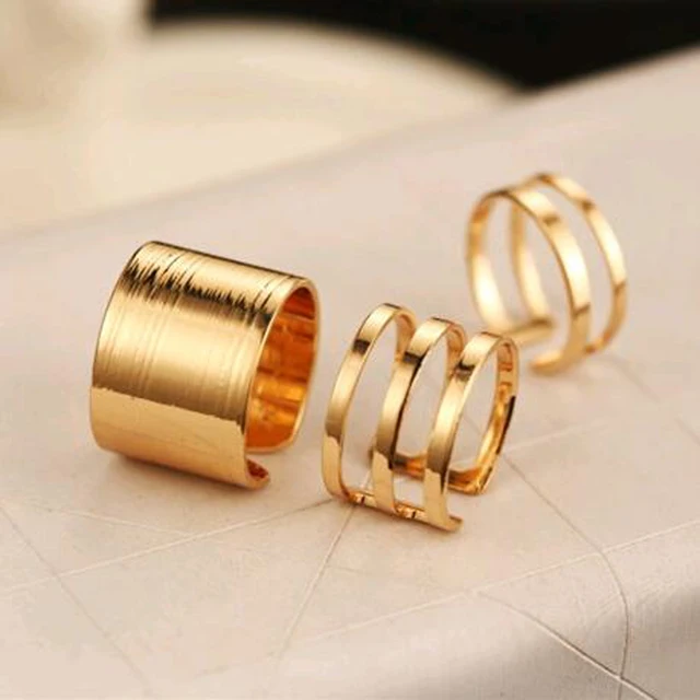 AILEND 3Pcs. / Set. Fashion Top Of Finger Over The Midi Tip Finger Above The Knu AILEND 3Pcs. / Set. Fashion Top Of Finger Over The Midi Tip Finger Above The Knu