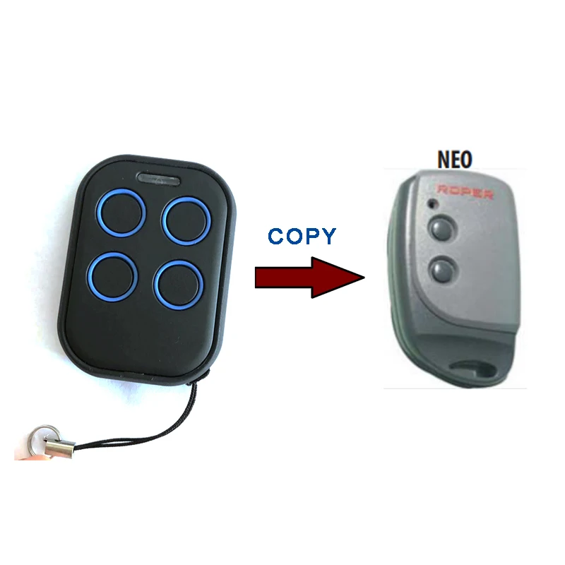 

2018 New Mutli Frequency 280MHz - 870MHz Garage Remote Control Keyfob Transmitter Handsender Duplicator Cloner Copy ROPER NEO
