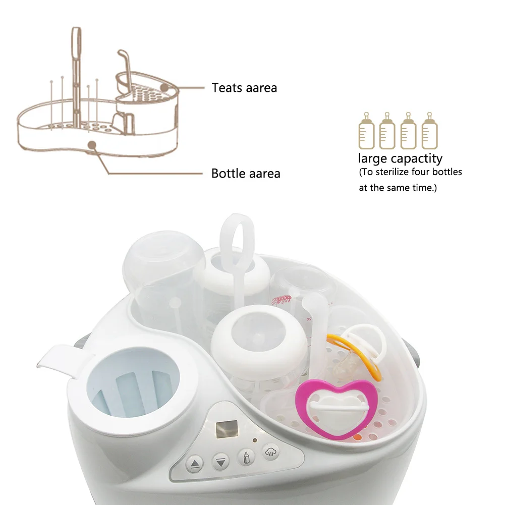4 в 1 теплое молоко стерилизатор бутылку стерилизатор термостат многофункциональный паровой стерилизатор теплое молоко (коробка цвета)