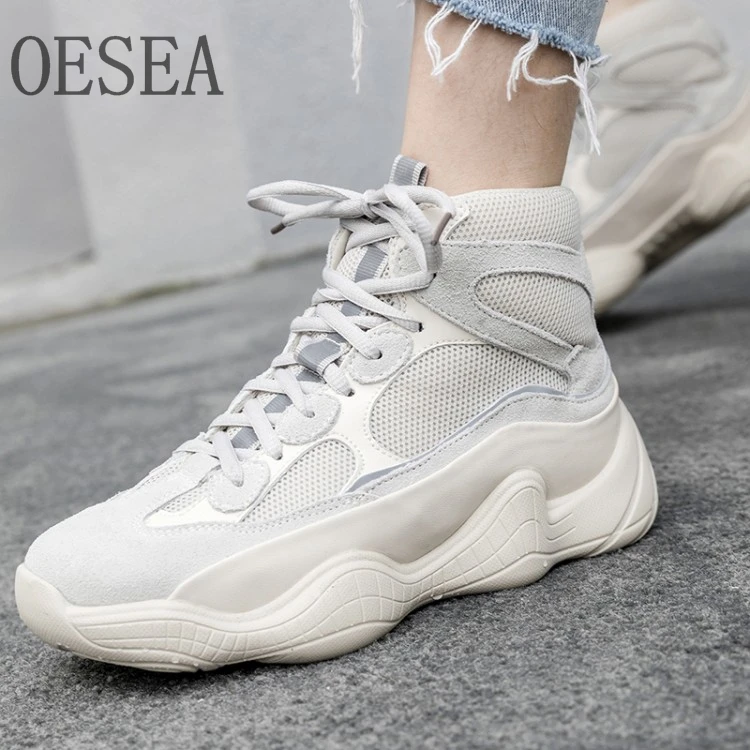 

Black/beige /women boots 2018 fashion casual comfortable cow suede mesh breathable boots lace-up casual versatile boots 35-40