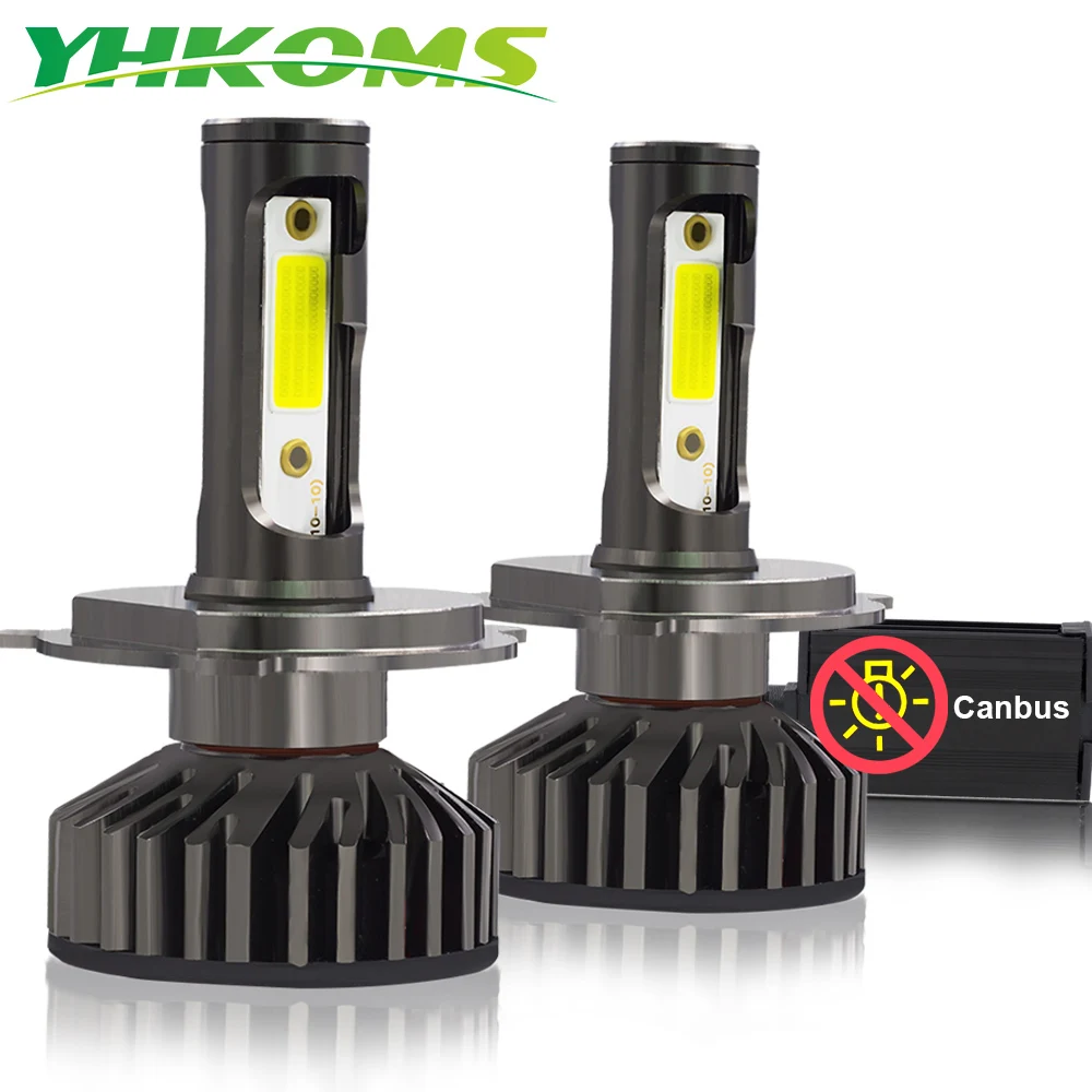 YHKOMS H4 светодиодный H7 Canbus H8 H9 H11 9005 9006 880 881 H27 H1 H3 3000K 4300K 6500K 8000K Автомобильная