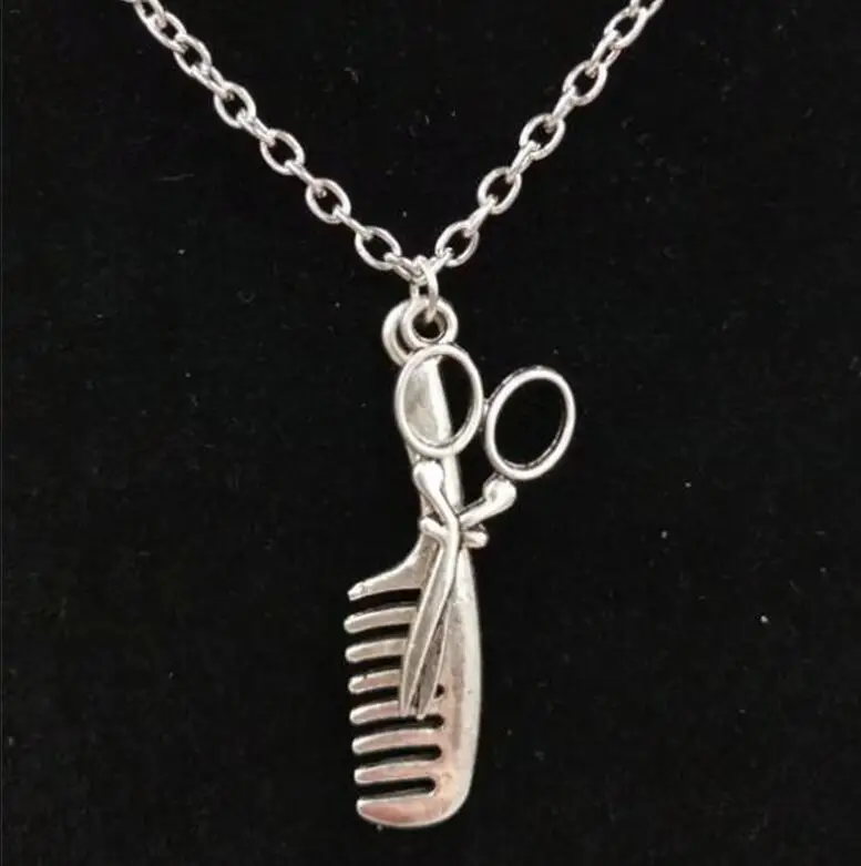 1 шт. винтажный косметический Фен/ножницы/Расческа|pendant necklace|scissor jewelryscissor necklace |