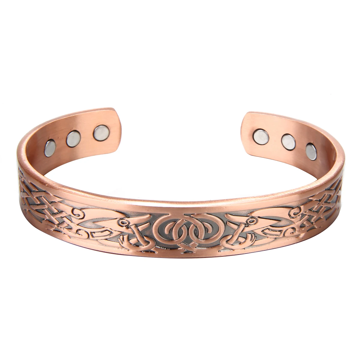 1pc Pure Solid Copper Magnetic Bracelet Pain Relief Arthritis Therapy Health Care For Women Power Therapy Magnets Sleeping