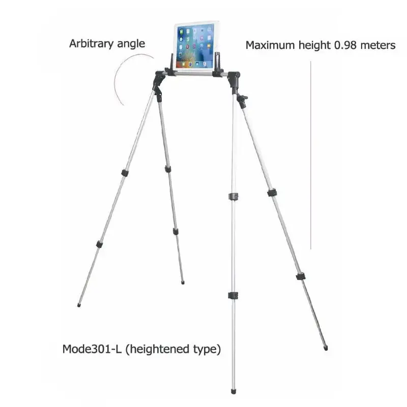 Подставка для планшета, держатель для телефона, регулируемая ленивая кровать, напольная стойка, штатив, складное настольное крепление для IPhone, IPad, поддержка Kindle Galaxy Tab