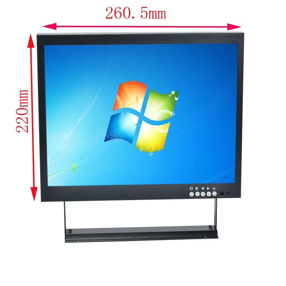 12 "inch TFT CCTV LCD.4: 3 Screen LCD Kleur Monitor IPS Scherm BNC HDMI VGA AV Audio Luidspreker voor PC Computer Game Beveiliging| | - AliExpress