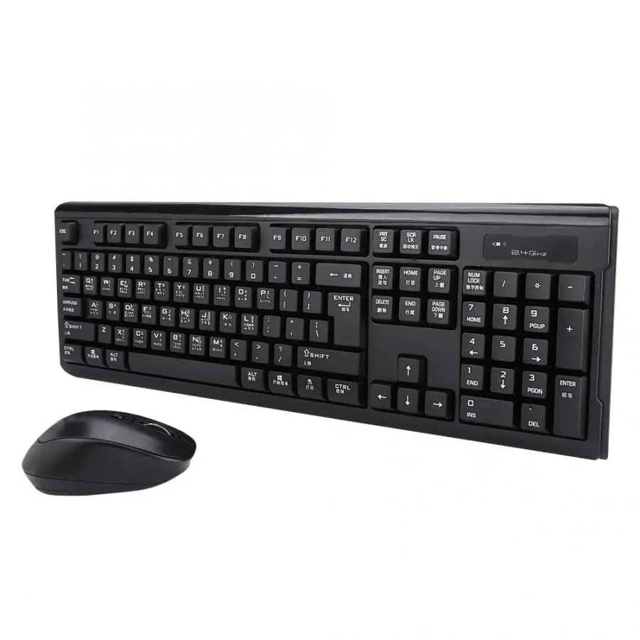 

Sunrose WT90 Wireless Keyboard Mouse Kit for Computer Slim 2.4G Wireless Keyboard Mouse Combo for Laptop PC Computer