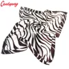 Colors Silk scarf 50cm zebra scarf bandanas handkerchief neckerchief muffler headband small facecloth square b296