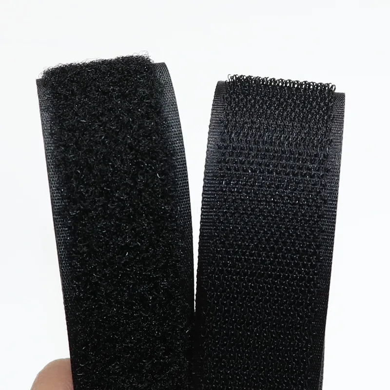 50 мм черный, белый цвет крюк и петля нейлоновая лента клей крепежа без клея Magic Tape для DIY Швейные обувь Одежда Аксессуары 1 M/pair