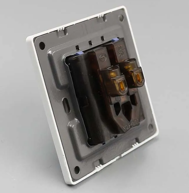 10 قطعة 10A 3Pin الطاقة جدار مَقْبِس مخرج لوحة لوحة الولايات المتحدة/الاتحاد الأوروبي/الاتحاد الافريقي/التوصيل + المسمار