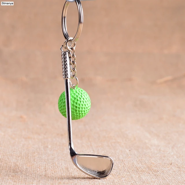 Golf ball key chain top grade metal Keychain Car Key Chain Key Ring