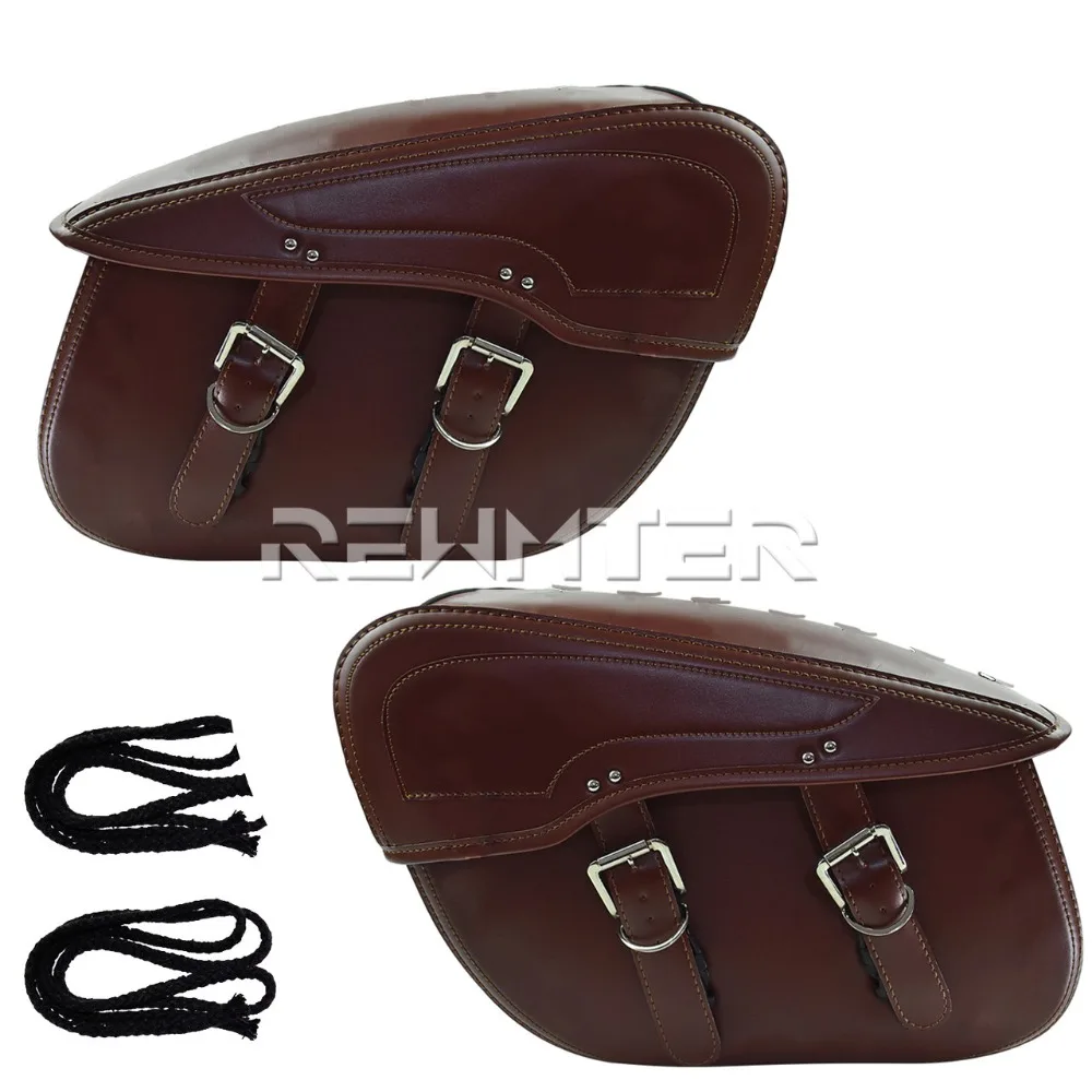 Седельные сумки из искусственной кожи для мотоцикла сумка багажа 2 шт. Harley Sportster XL