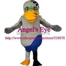 Желтый рот странно утка Маскоты костюм злой Дьявол утка взрослых Маскоты T маскарадный костюм Fit EMS sw1289