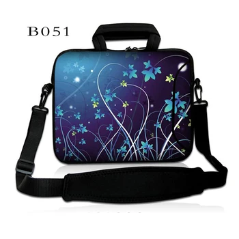 

Blue Flower 10" Laptop Sleeve Bag Case For 10.1" Microsoft Surface 2 GALAXY Tab S Tab 4/ iPad 5 4 3 2 / 10.1" Samsung Galaxy Tab