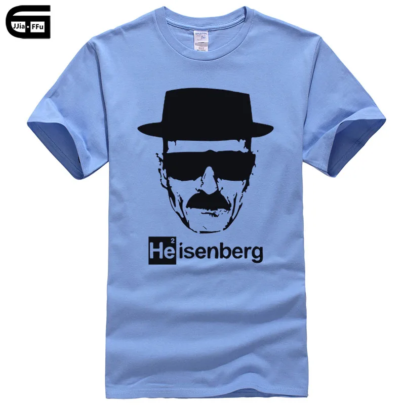 Летняя модная мужская футболка с надписью «Breaking Bad» Heisenberg, рубашка с принтом Уолт, футболка с коротким рукавом, хипстер,, топы T137