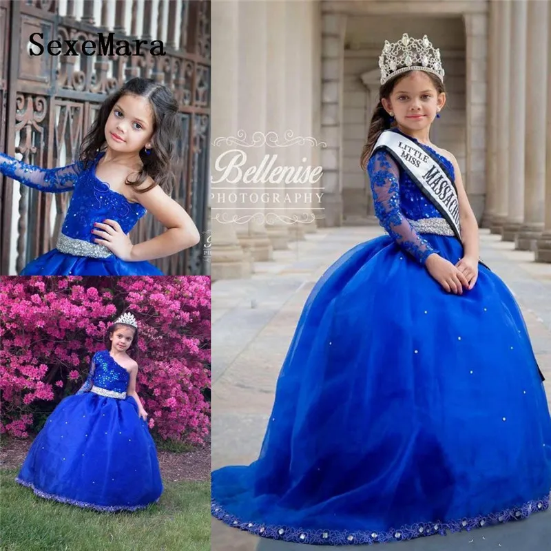little girl purple pageant dresses