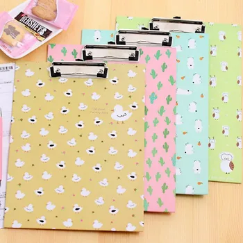 

Coloffice 1PC A4 Floral File Folder Clipboard Cardbard Folder WordPad Vertical Writting Board School Stationery Office Supplies