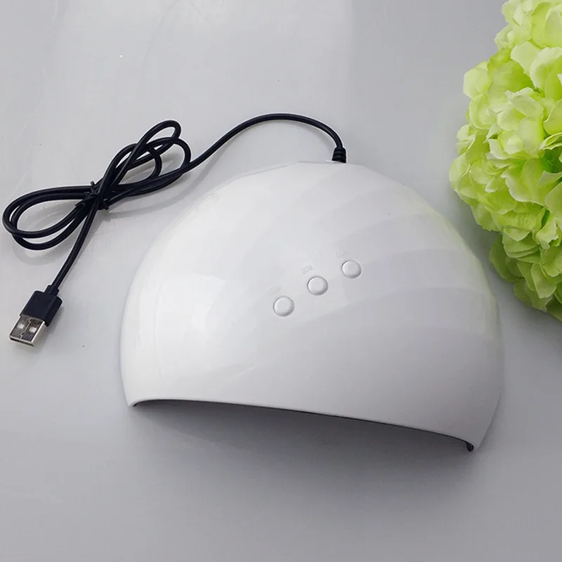 Новые 36 W светодиод Сушилка для ногтей гель подходит для всех типов 12LED лампы ногтей стопы 60 s/90 s/120 s таймер разъем USB