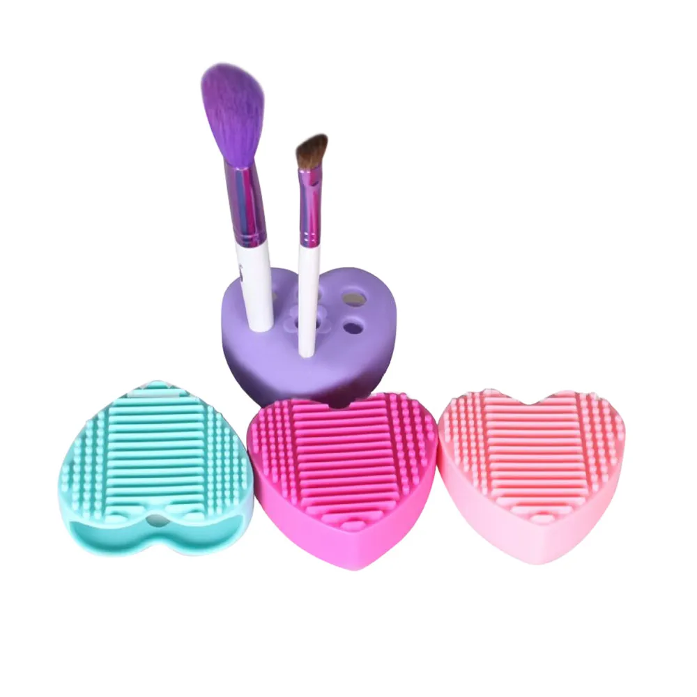 

make up brushes case Silicone Egg Cleaning Glove Makeup Washing Brush Drying Racks Scrubber Tool Clea pincel para base#y2