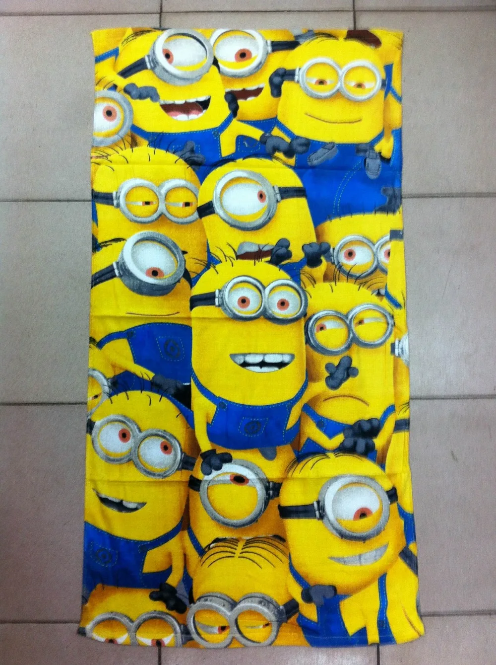 60*120cm Cartoon Many Minions Towels baby bath towel Children Beach