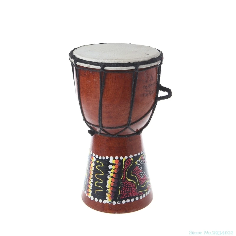 New 4 inch Professional African Djembe Drum Bongo Wood Good Sound Musical Instrument Drop Ship