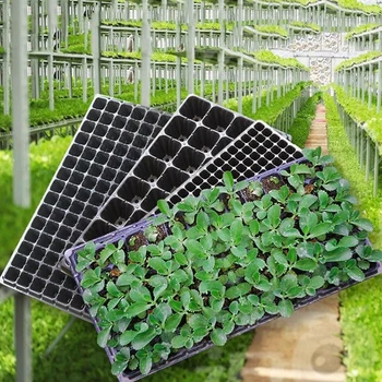 

72/105/128 CellS Seedling Starter Tray Extra Strength Seed Germination Plant Flower Pots Nursery Grow Box Propagation For Garden