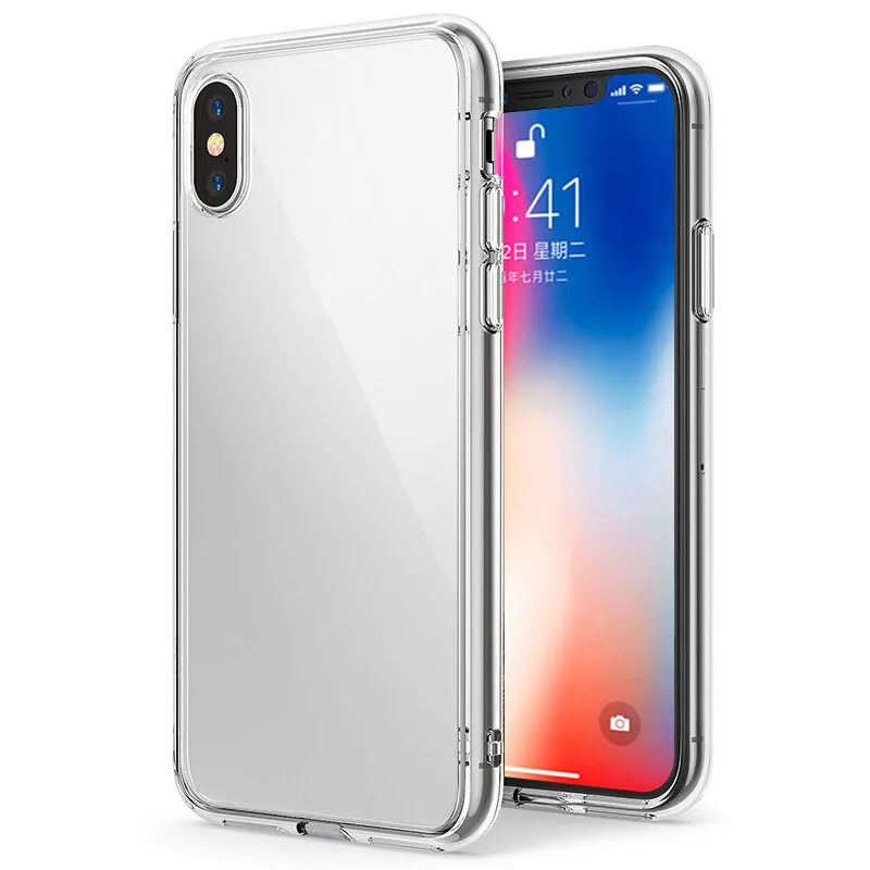 Ультратонкие прозрачные чехлы из ТПУ для iPhone X 8 8p 7 7p 6s 6sp 6 6p se 5 5s 5c 4 4s|Бамперы| |
