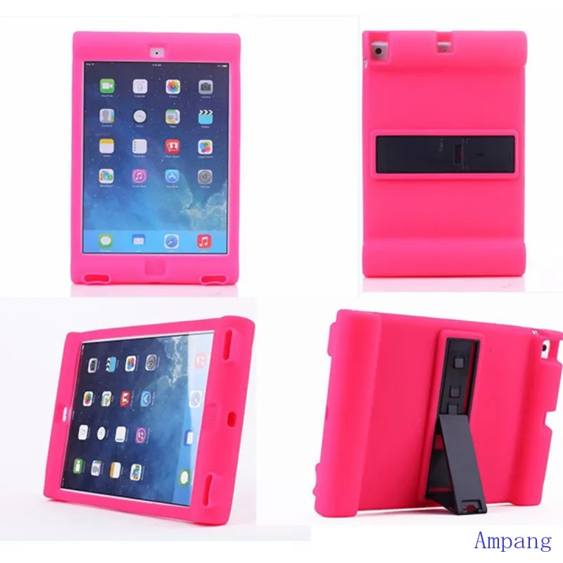 

Improve Loudspeaker Tablet Cover for ipad Air Case Candy Soft Silicon Cover Case for iPad Air/Air1 9.7 inch with Stand Holder
